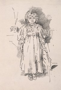 Kleine Evelyn, 1896 door James Abbott McNeill Whistler