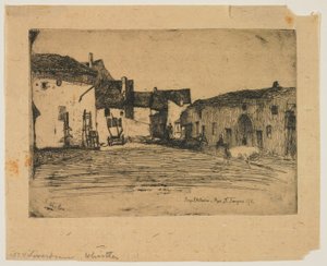 Liverdun aus Zwölf Radierungen aus der Natur door James Abbott McNeill Whistler