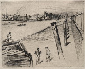 Millbank, 1861 door James Abbott McNeill Whistler
