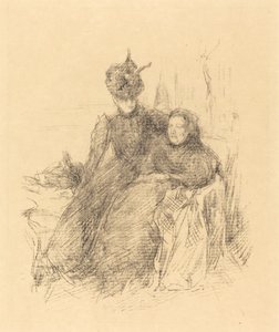 Moeder en dochter, 1897 door James Abbott McNeill Whistler