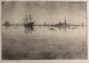 Nocturne door James Abbott McNeill Whistler