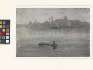 Nocturne: De Theems bij Battersea door James Abbott McNeill Whistler