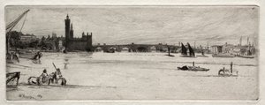 Oude Westminster-brug door James Abbott McNeill Whistler