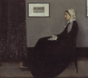 Portret van de moeder van de kunstenaar door James Abbott McNeill Whistler