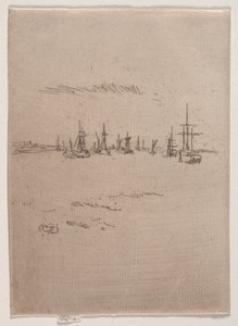 Terug naar Tilbury door James Abbott McNeill Whistler