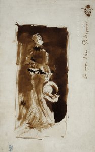 Schets naar het Portret van Rosa Corder door James Abbott McNeill Whistler
