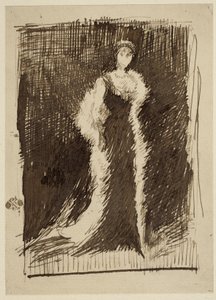 Studie voor Arrangement in Zwart: Lady Meux door James Abbott McNeill Whistler