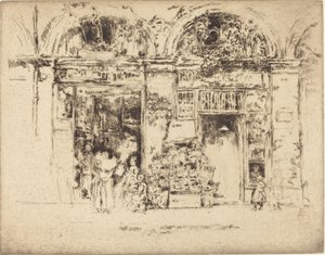 Zonnebloemen, Rue des Beaux-Arts door James Abbott McNeill Whistler