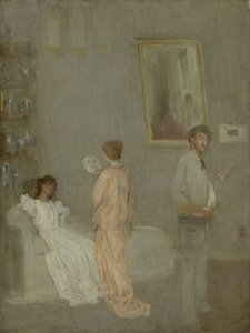 De kunstenaar in zijn atelier door James Abbott McNeill Whistler