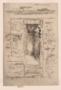 De Hoedenwinkel, ca. 1884-86 door James Abbott McNeill Whistler
