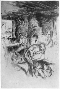 De kleine smederij, ca. 1860