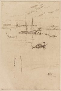De kleine lagune, 1879-1880 door James Abbott McNeill Whistler
