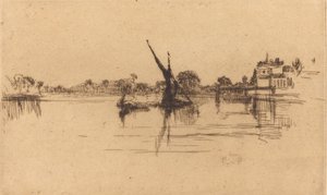De kleine Putney, nr. II, 1879 door James Abbott McNeill Whistler