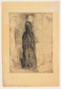 Das kleine Samtkleid door James Abbott McNeill Whistler