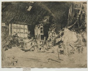 De smederij door James Abbott McNeill Whistler