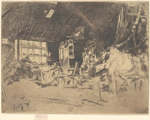 De smederij, 1880 door James Abbott McNeill Whistler