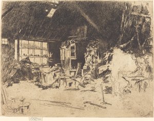 De Smidse, ca. 1880 door James Abbott McNeill Whistler