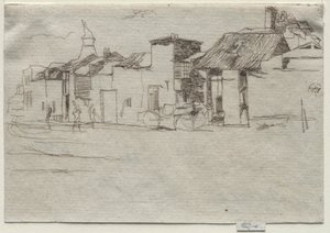 De Zwaan, Chelsea, ca. 1870 door James Abbott McNeill Whistler
