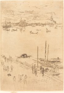 Rechtop Venetië, 1879-1880 door James Abbott McNeill Whistler