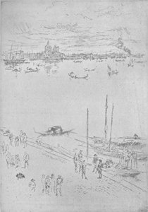 Staand Venetië, ca. 1880, 1904 door James Abbott McNeill Whistler