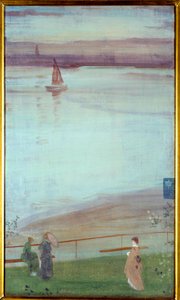 Variatie in paars en groen door James Abbott McNeill Whistler