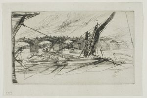 Vauxhallbrug door James Abbott McNeill Whistler