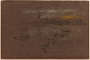 Venetië, 1880 door James Abbott McNeill Whistler
