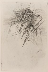 Whistler met een hoed door James Abbott McNeill Whistler