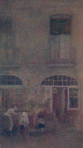 Wit en grijs Het hotelbinnenhof Dieppe