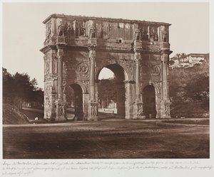 Boog van Constantijn, Rome, c. 1858
