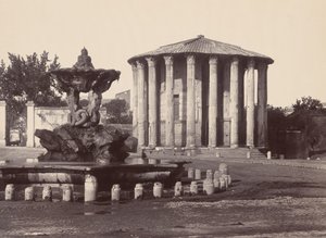 Tempel van Vesta en Fontein, Rome door James Anderson