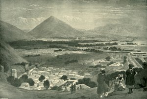 De Bala Hissar en de Stad Kabul vanaf het Bovenste Deel van de Citadel, ca. 1842, 1901 door James Atkinson