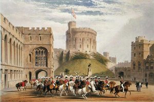 Het vierkant kijkend naar het westen - de keizer van Rusland en prins Albert (1819-61)