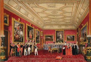 De Rubenszaal, Windsor Castle - de koning van Frankrijk ontvangt een toespraak van de wethouder