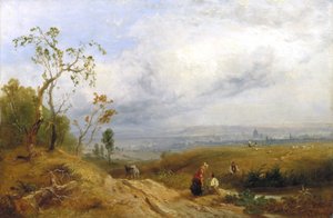 Een Glimp van de Metropool vanaf Hampstead Heath, 1841