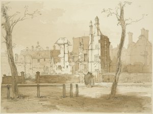 Westzijde van Queen Square, na de rellen