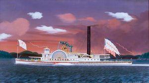 De raderstoomboot Syracuse