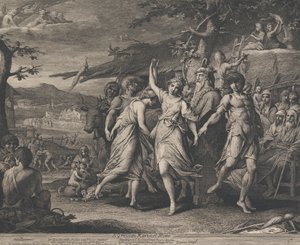 Een Griekse oogstfeest (ontwerpen voor de muren van de grote zaal van de Society for the Encouragement of the Arts) door James Barry