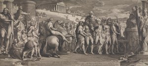 De Diagorides overwinnaars in Olympia (ontwerp voor de muren van de grote zaal van de Society for the Encouragement of the Arts) door James Barry