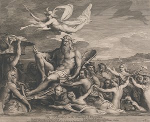 De Theems of de Triomf van de Navigatie (Ontwerpen voor de Grote Kamer van de Vereniging voor de Aanmoediging van de Kunsten) door James Barry