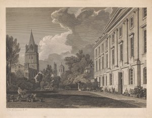Uitzicht op de Kathedraal van Christ Church en Deel van Corpus Christi College