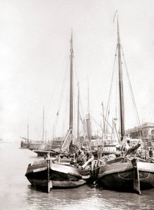 Kanalboten, Rotterdam, 1898 door James Batkin