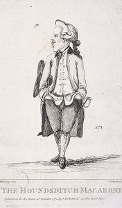 De Houndsditch Macaroni, 1772