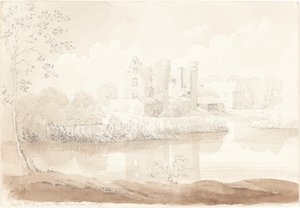 Kasteel Rheban aan de rivier de Barrow, Athy door James Bulwer