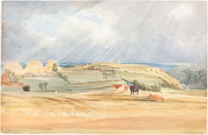 Landschap met Vee Somerset, 1830 door James Bulwer