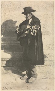 Camera Work: Een blinde muzikant - Granada, 1914 door James Craig Annan