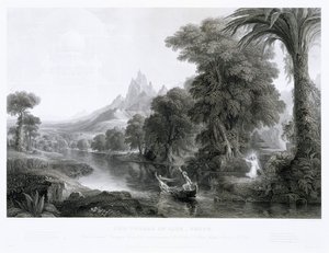 De Reis van het Leven — Jeugd, ca. 1855 (gravure) door James David Smillie