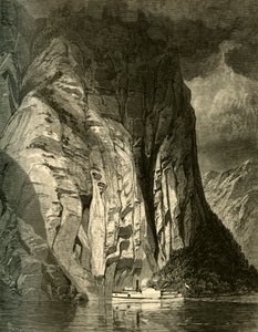 Onder Trinity Rock, Saguenay, 1874 door James David Smillie