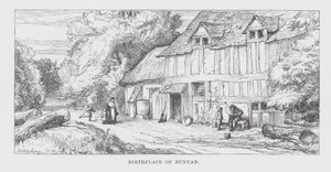 Geboorteplaats van Bunyan (gravure)