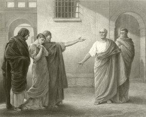 Volumnia verwijt Brutus en Sicinius door James Dromgole Linton